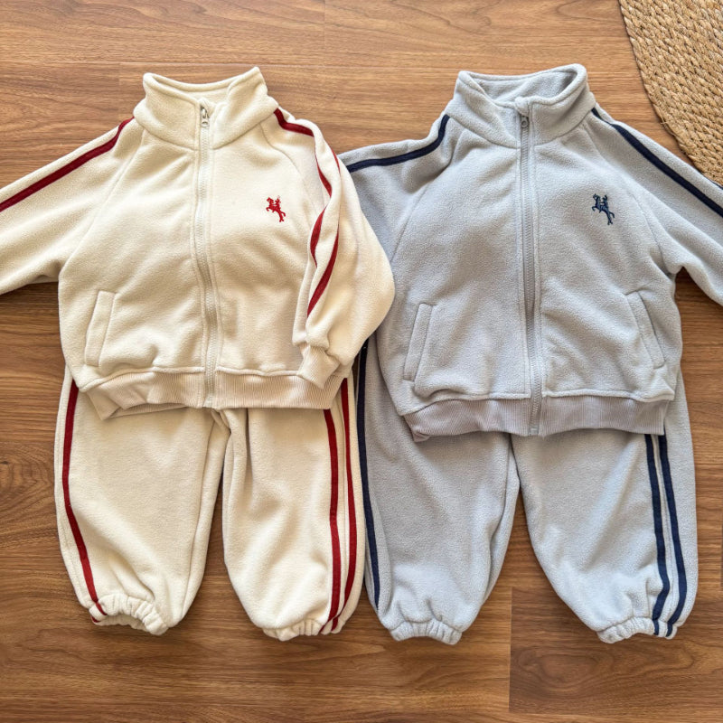 【BABY&KID】冬新作 韓国風フリースセットアップSK102035