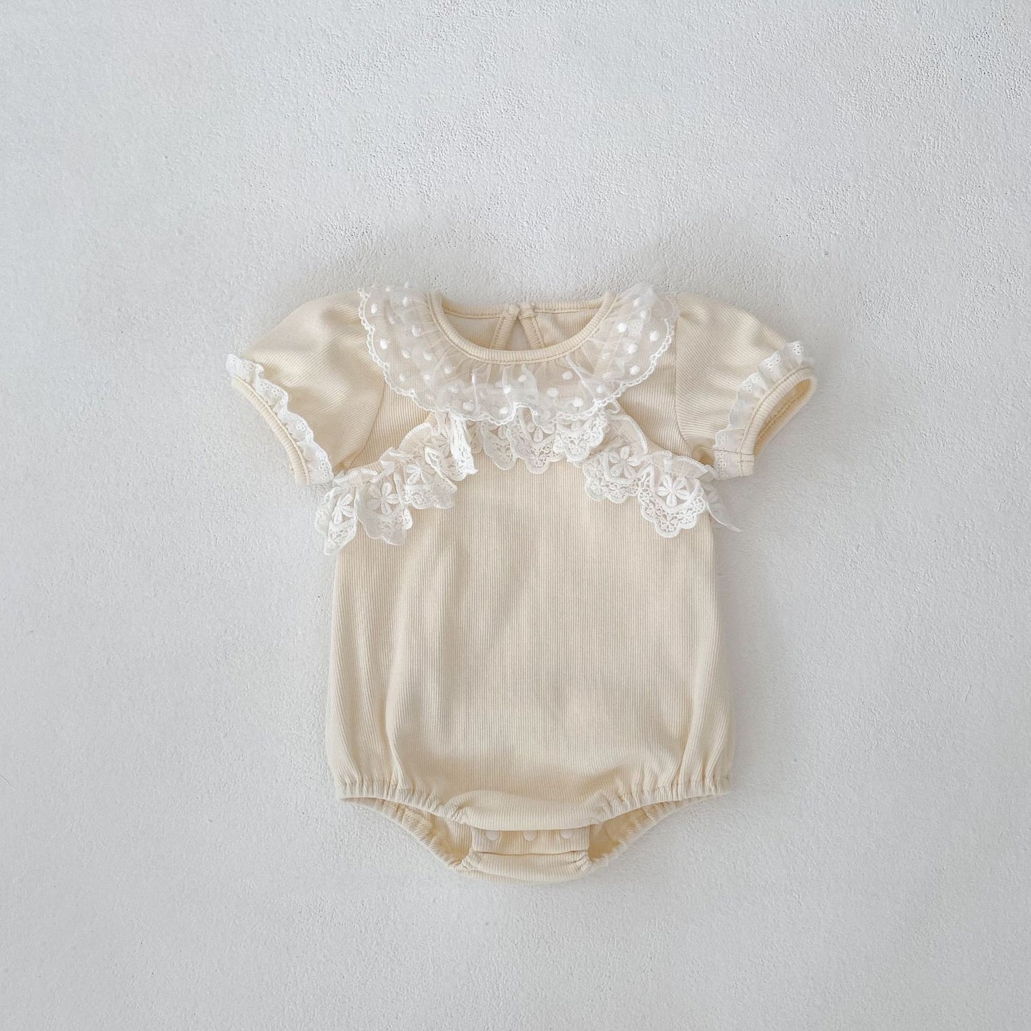 【BABY】夏新作 レースクリームロンパース、TシャツSK061805