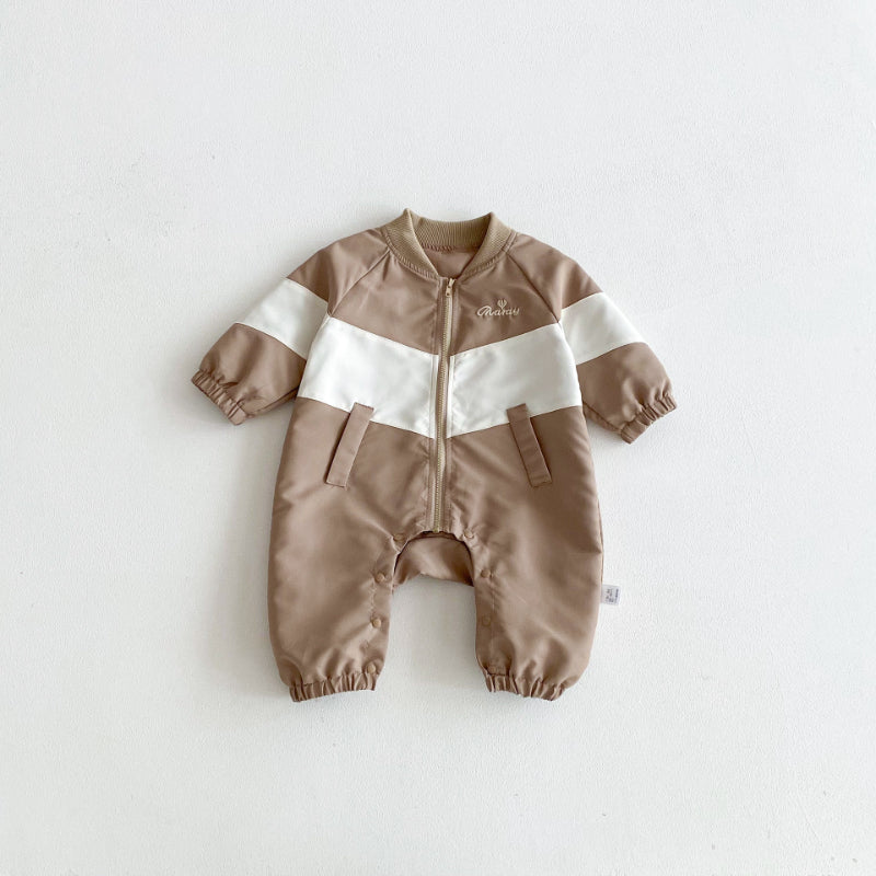【BABY】ロゴ刺繍カバーオールSK102206