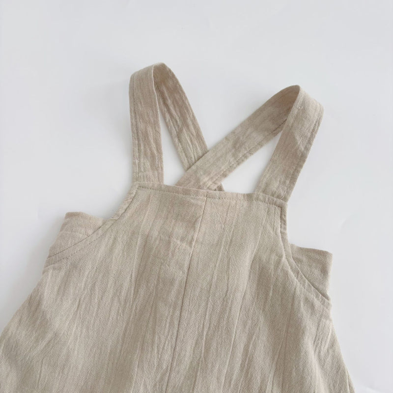 【BABY】夏新作 ナチュラル無地サロペット&帽子、TシャツSK072224