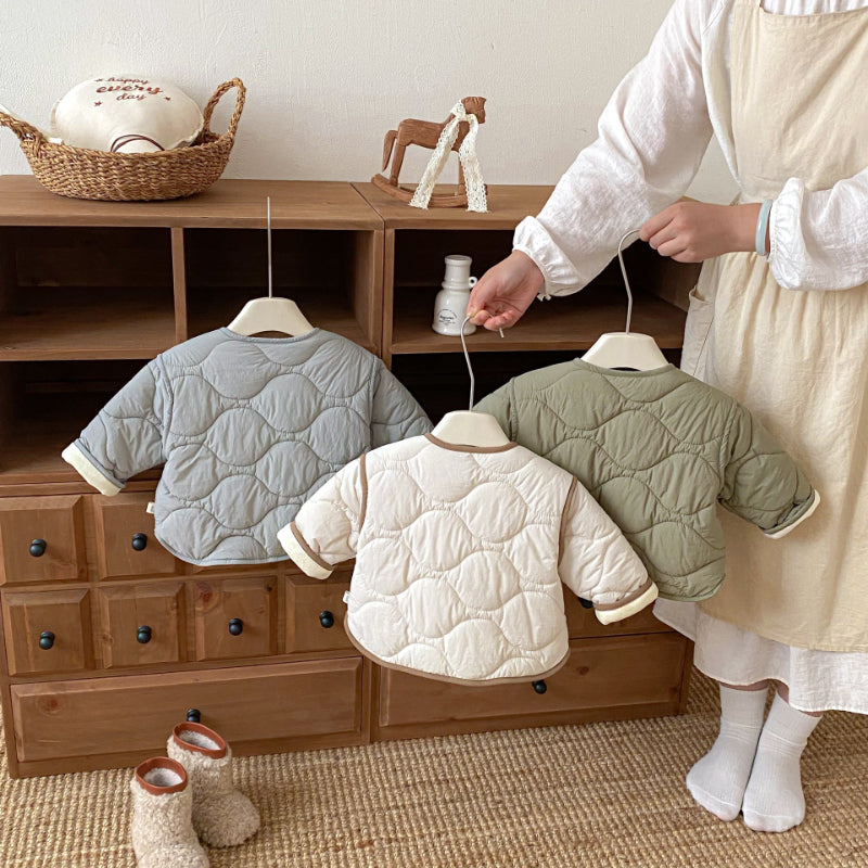 【BABY&KID】冬新作ワッペン付きあったかジャケットSK102529
