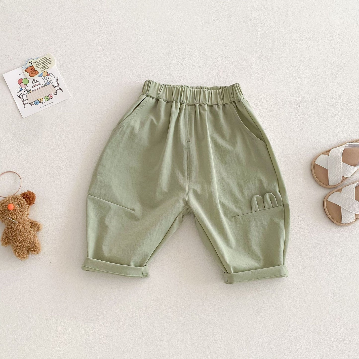 【BABY&KID】夏新作 パステルカラールーズパンツSK062319
