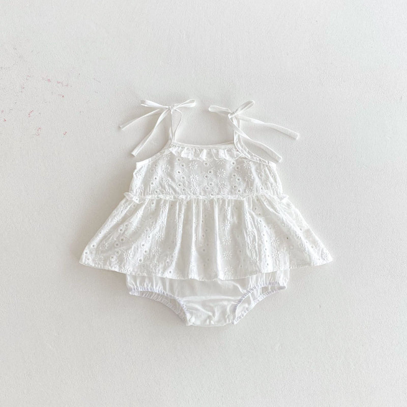 【BABY】夏新作 無地、花柄キャミロンパーススカートSK091114
