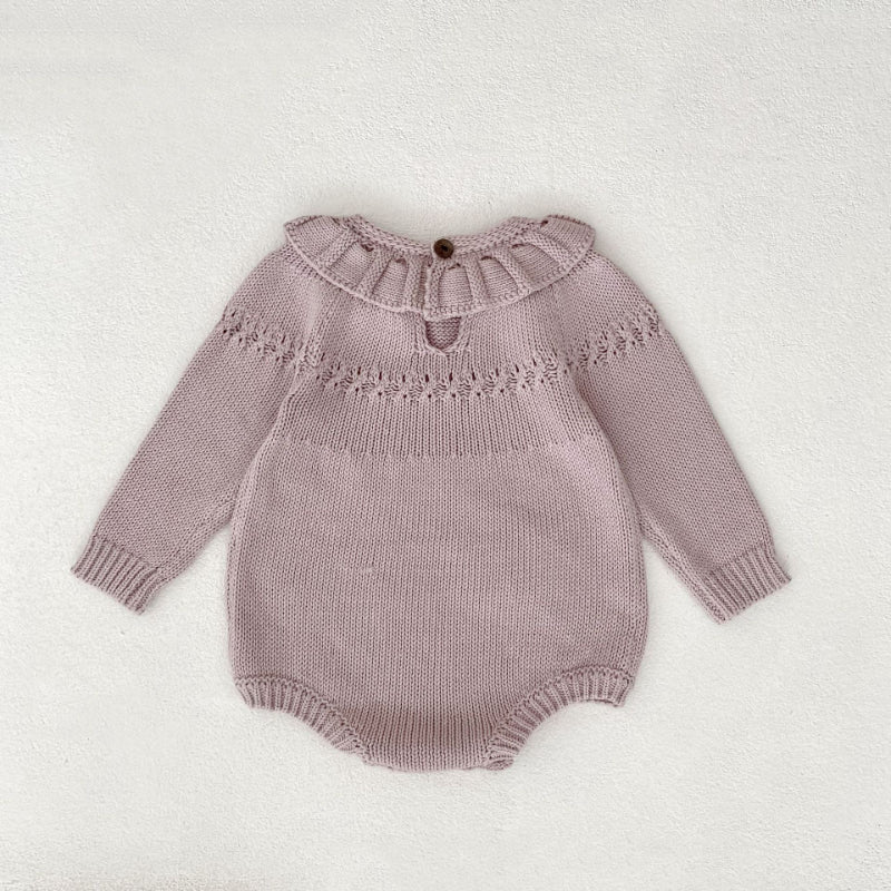 【BABY】カラフルフラワーニットロンパースSK100715