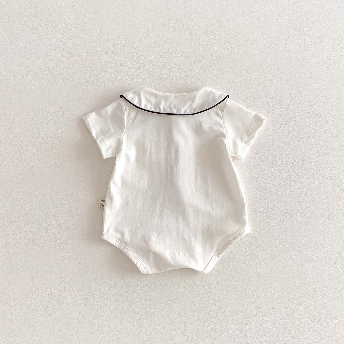 【BABY】夏新作 無地ポケット付きロンパースSK062714
