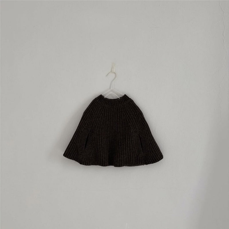 【BABY】あったかニットポンチョSK102225