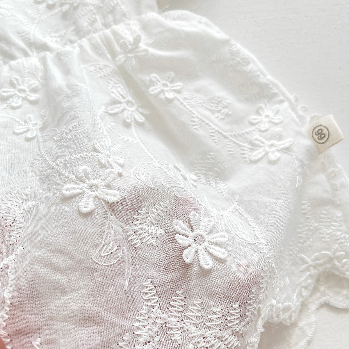 【BABY】夏新作 レース刺繍プリンセスロンパースドレス&帽子SK061820