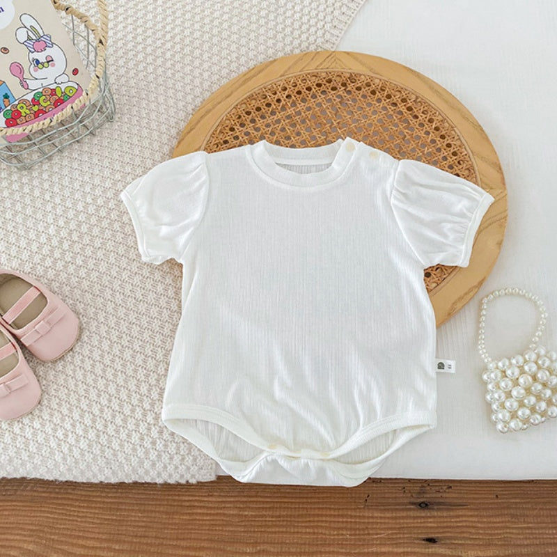 【BABY】夏新作 フラワーキャミ&無地ロンパースSK090611