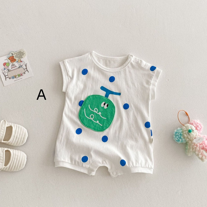 【BABY】夏新作 韓国風カートゥーンロンパースSK070116