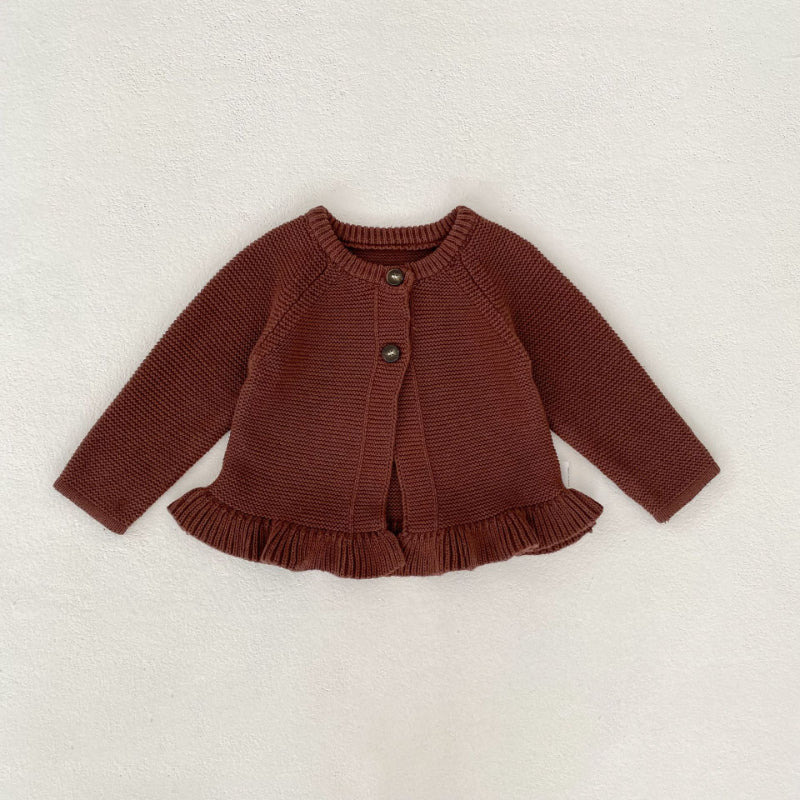 【BABY】フリルニットカーディガン、ショートパンツSK102513