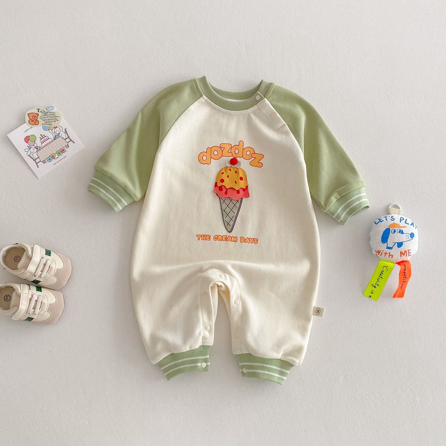 【BABY】dozdozカラーバリロンパースSK062401