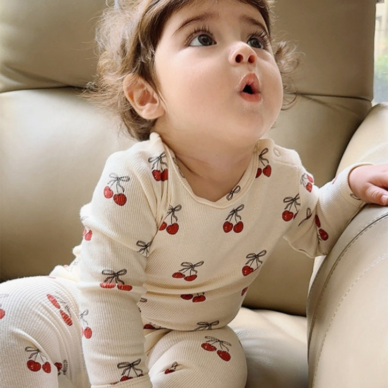 【BABY】北欧風気球、さくらんぼロンパース、レギンスSK101321