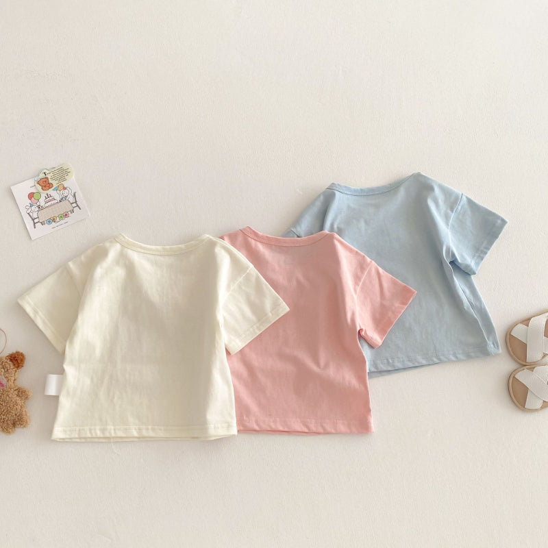 【BABY&KID】夏新作 アニマルロゴ可愛いTシャツSK072004