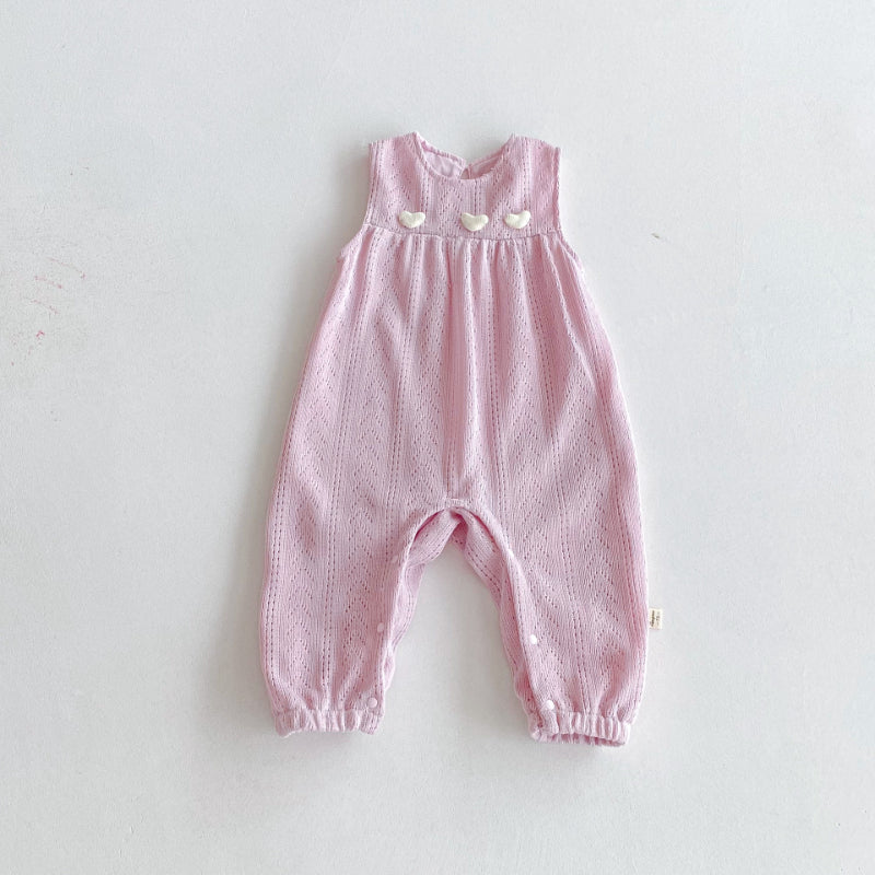 【BABY】ハートサロペット&花柄トップスSK092508