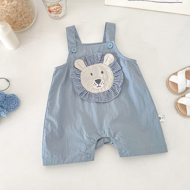 【BABY】夏新作 ライオンサロペット&TシャツSK090614