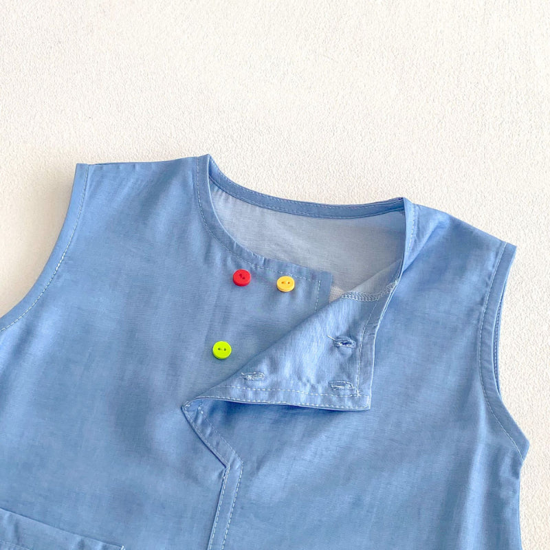 【BABY】夏新作 刺繍カートゥーンロンパースSK070102