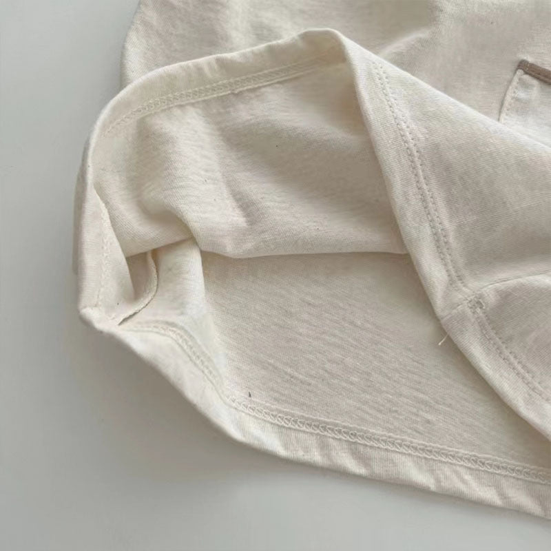 【BABY】夏新作ノーカラークールネックセットアップ 全2色SK062915