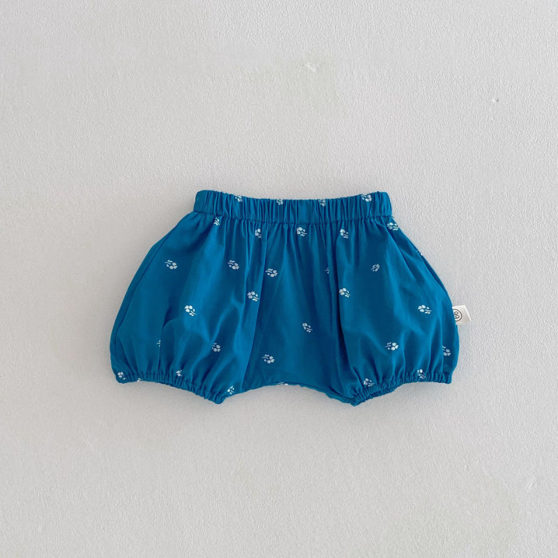 【BABY】夏新作 フラワー刺繍襟セットアップSK072604