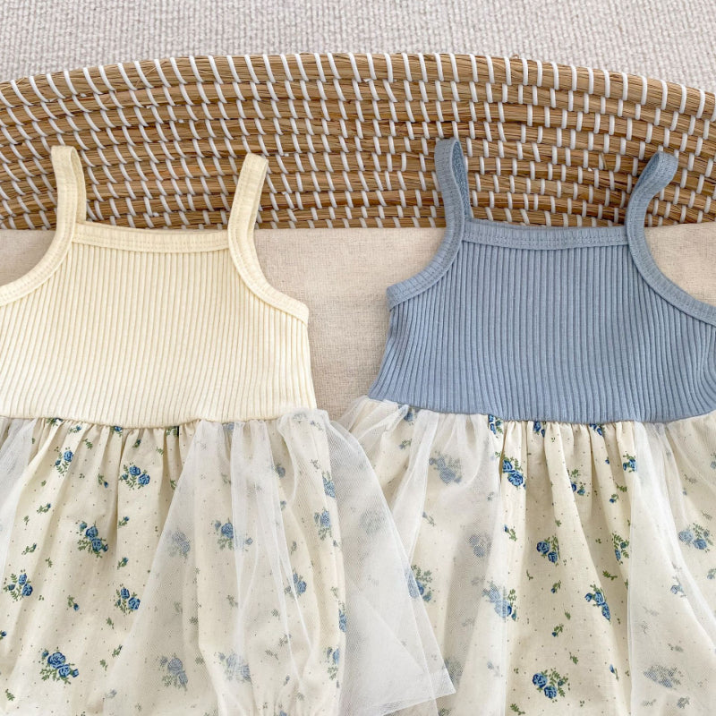 【BABY】夏新作 メッシュロンパース&カーディガンセットアップSK071908