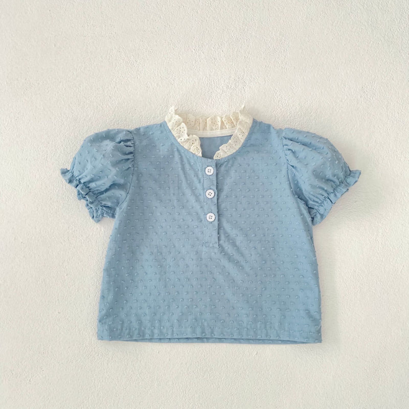 【BABY】夏新作 パフスリーブTシャツ&ショートパンツSK090319