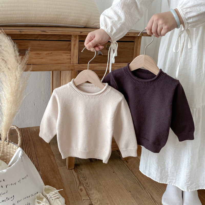【BABY&KID】クルーネック無地セーターSK092926