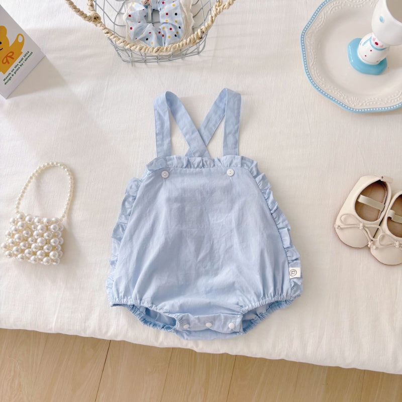 【BABY】夏新作 サロペットロンパース&いちご刺繍ブラウスSK082609