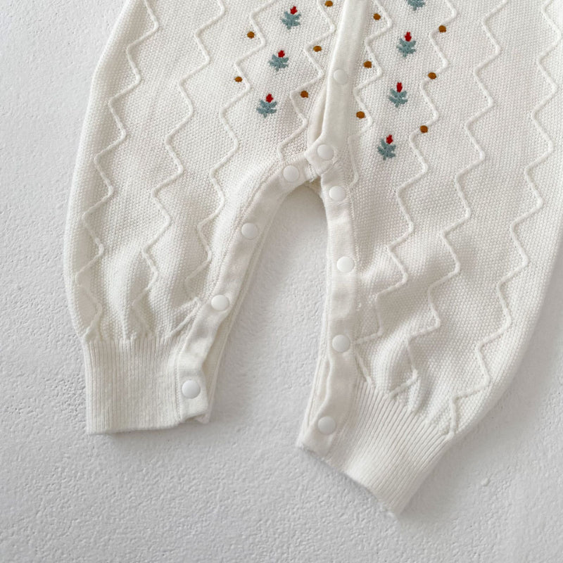 【BABY】刺繍ニットカバーオールSK100706