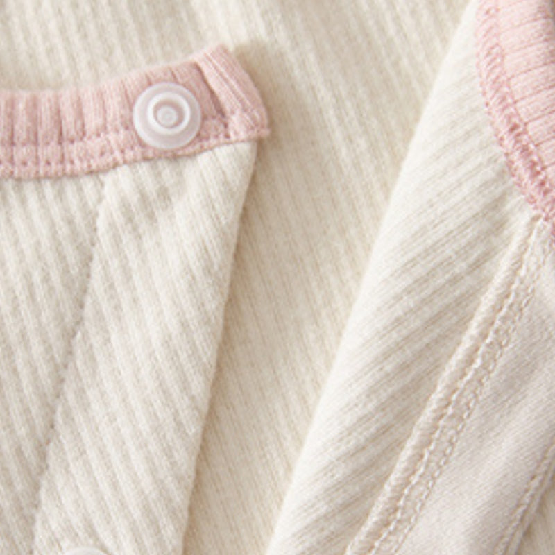 【BABY】北欧風カートゥーンワッペン綿カバーオールSK102625