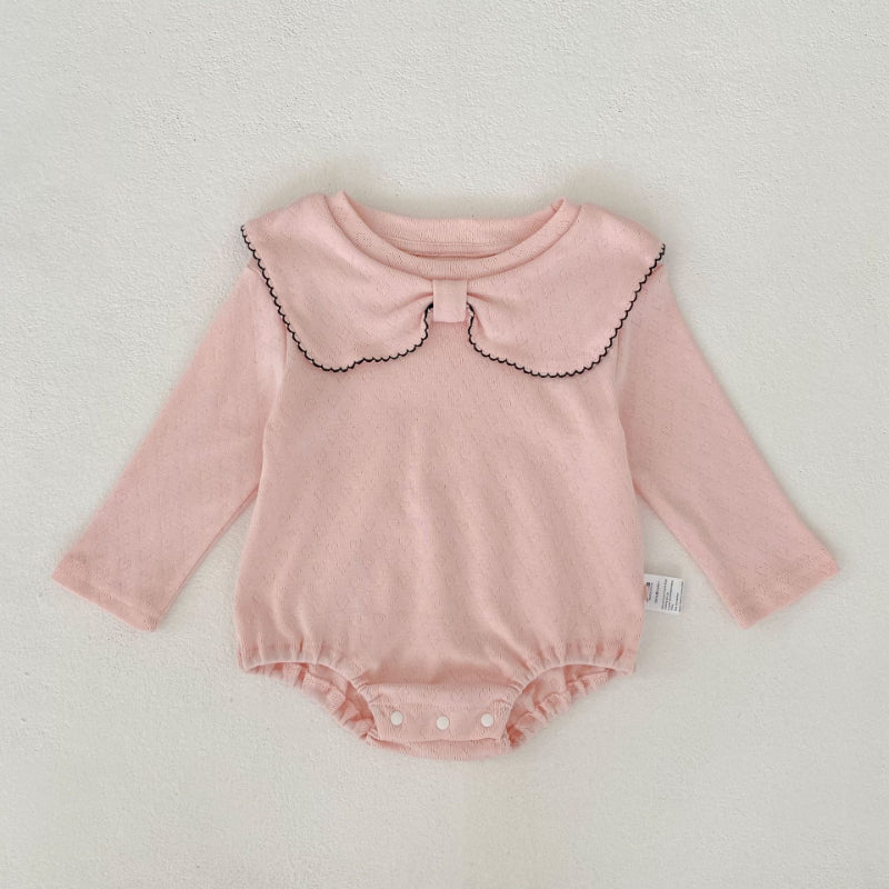 【BABY】リボン襟ロンパースSK102507