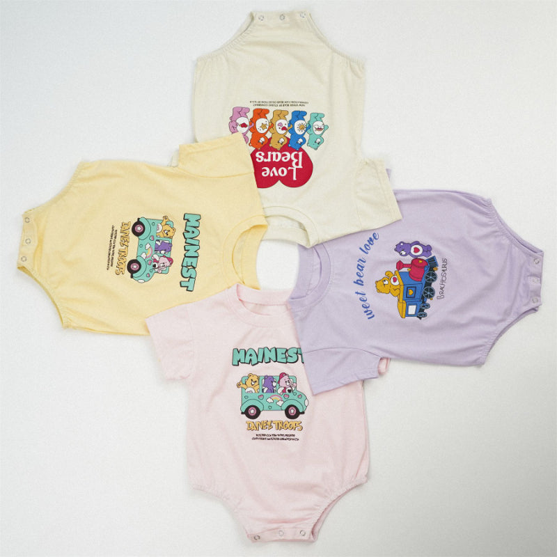 【BABY】夏新作 LOVE BEARSロンパースSK082201