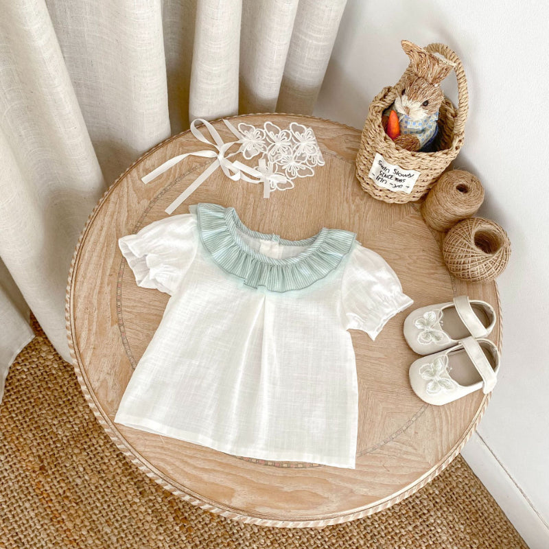 【BABY&KID】夏新作 クルーネックトップス&スカートパンツSK072315