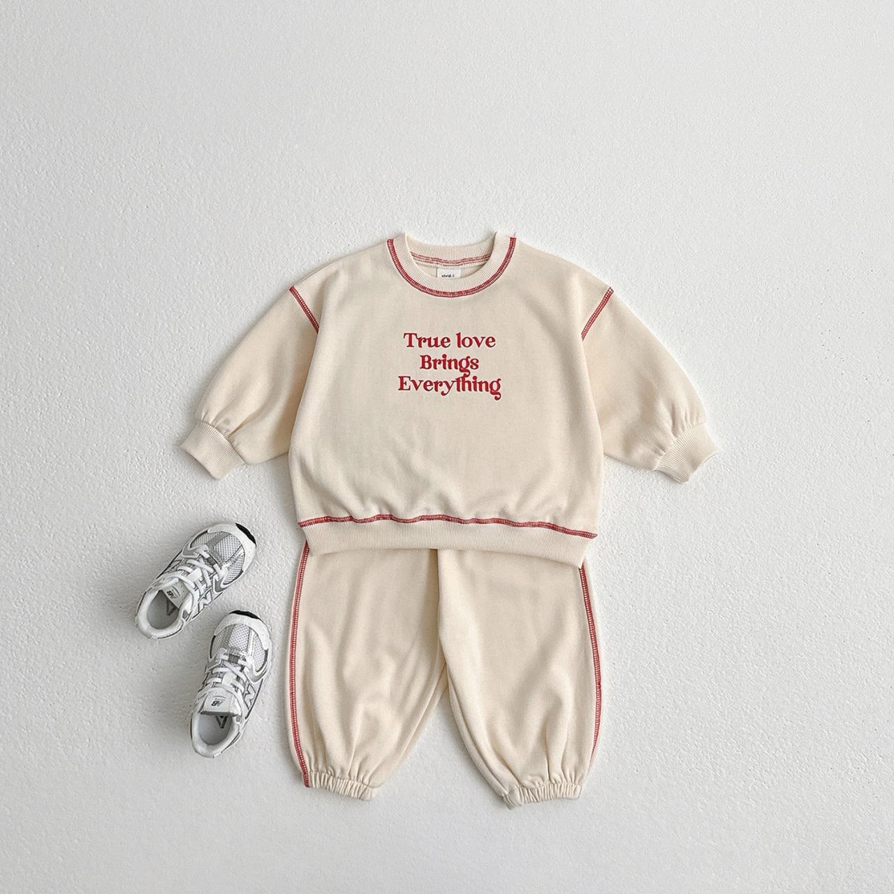 【BABY&KID】英字カジュアルセットアップ 全3色SK11401
