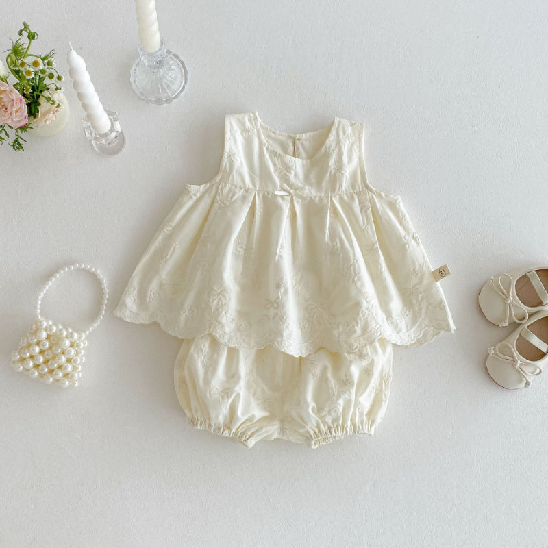 【BABY&KID】夏新作 クリーム可愛いカーディガン、セットアップSKO71203