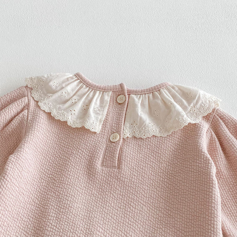 【BABY&KID】レース襟セットアップSK100333