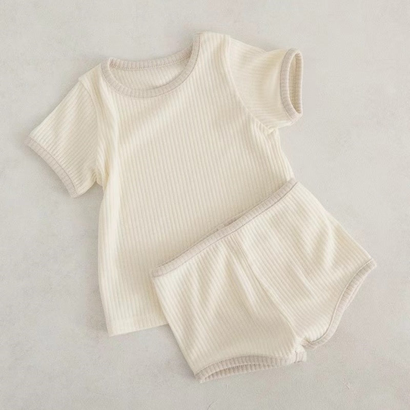 【BABY】夏新作 キャンディーカラーパイピングセットアップSK010212