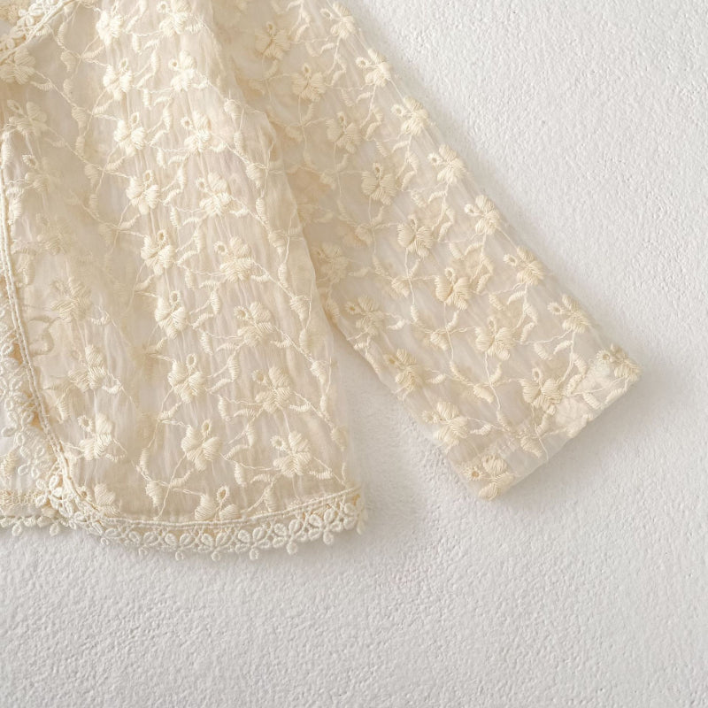 【BABY】夏新作 刺繍入り日よけシャツSK081518