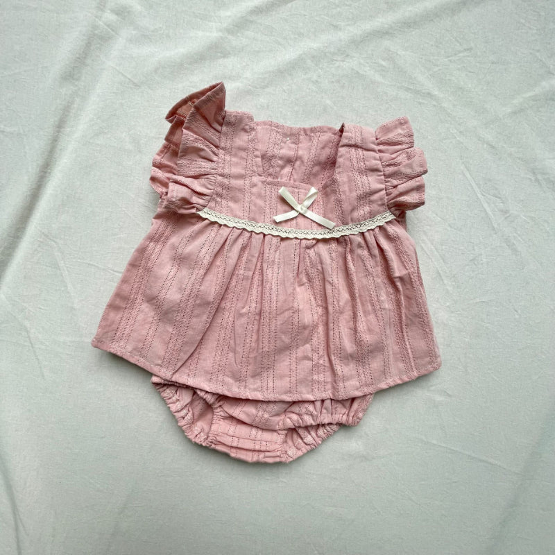 【BABY】夏新作 フリル袖トップス&ショートパンツSK010233