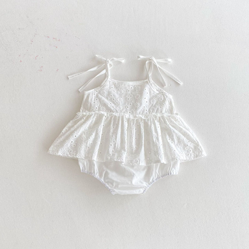【BABY】夏新作 無地、花柄キャミロンパーススカートSK091114