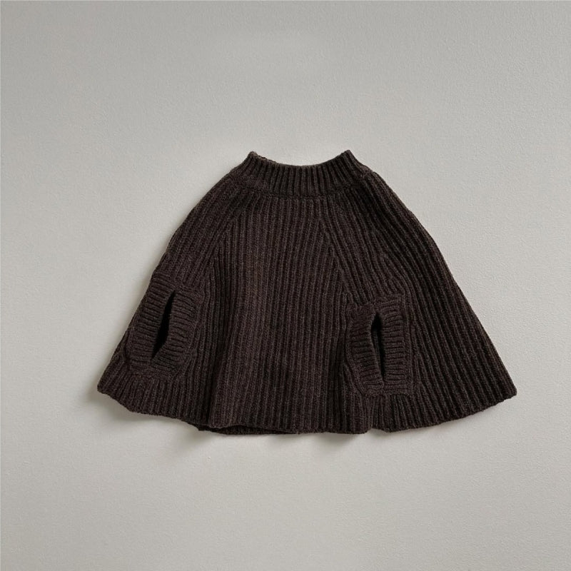 【BABY】あったかニットポンチョSK102225