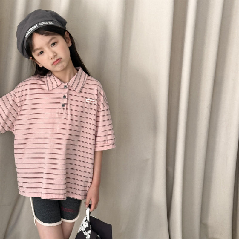 【BABY&KID】夏新作 ボーダー半袖TシャツSK010218