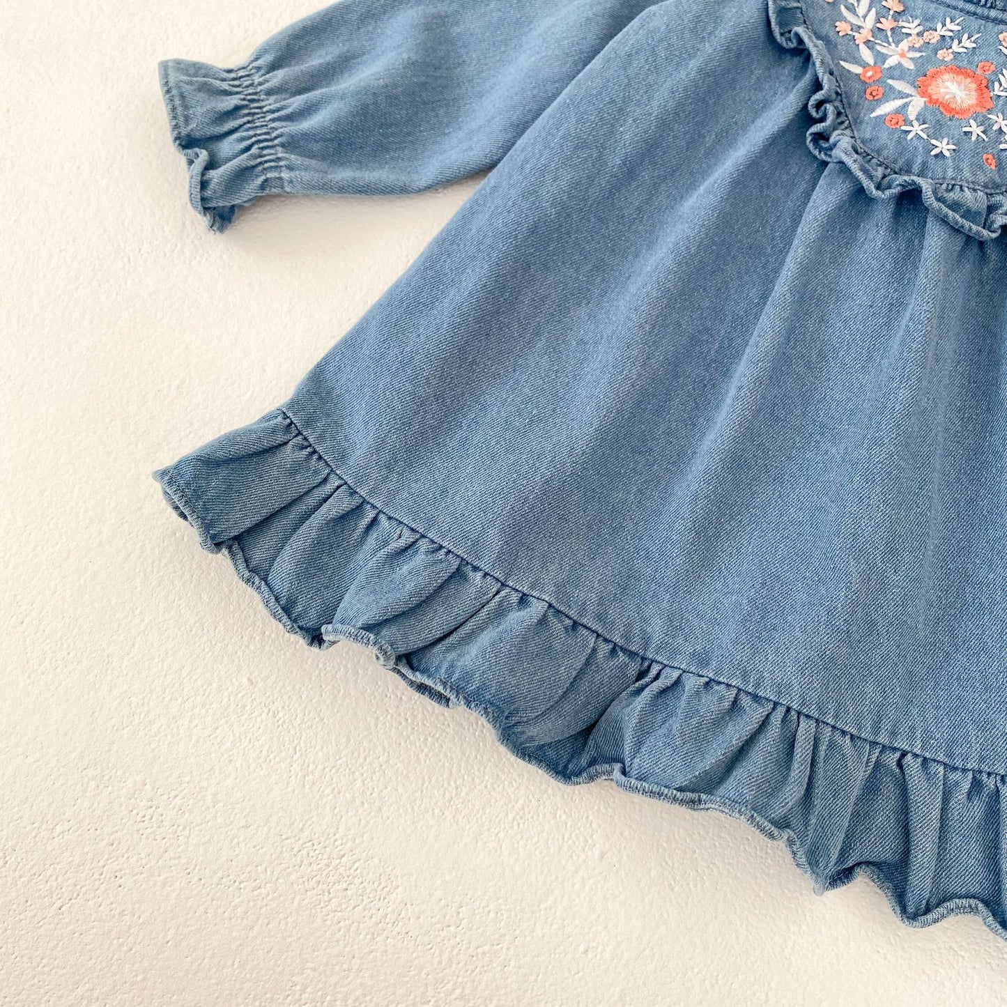 【BABY】デニム刺繡ワンピースSK031806
