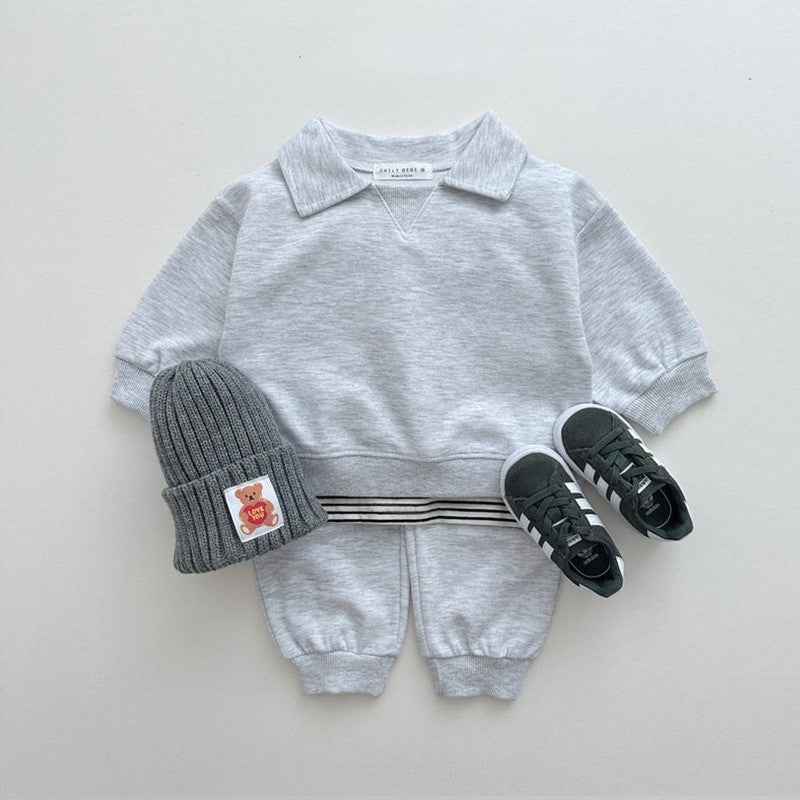 【BABY&KID】韓国風無地セットアップSK030315