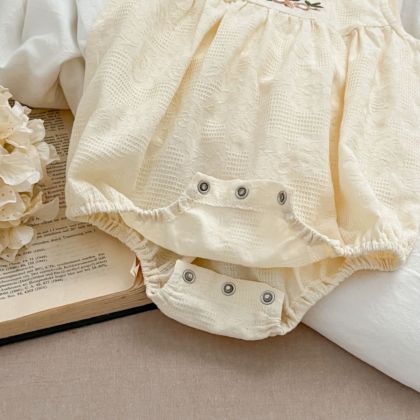 【姉妹服】夏新作 フラワー刺繍ノースリーブロンパース、ワンピースSK081625