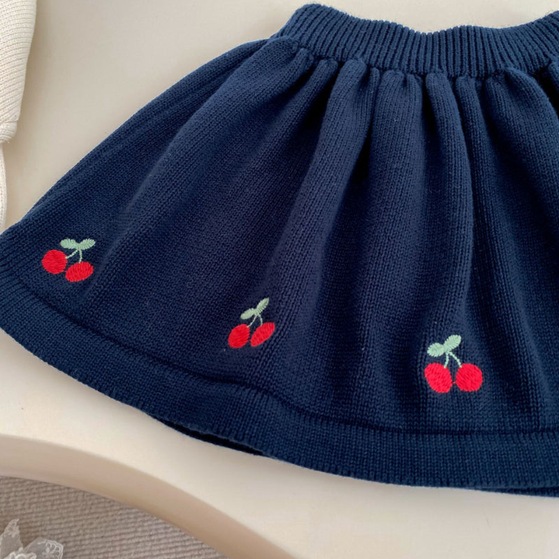 【BABY&KID】さくらんぼ刺繍セットアップSK092722