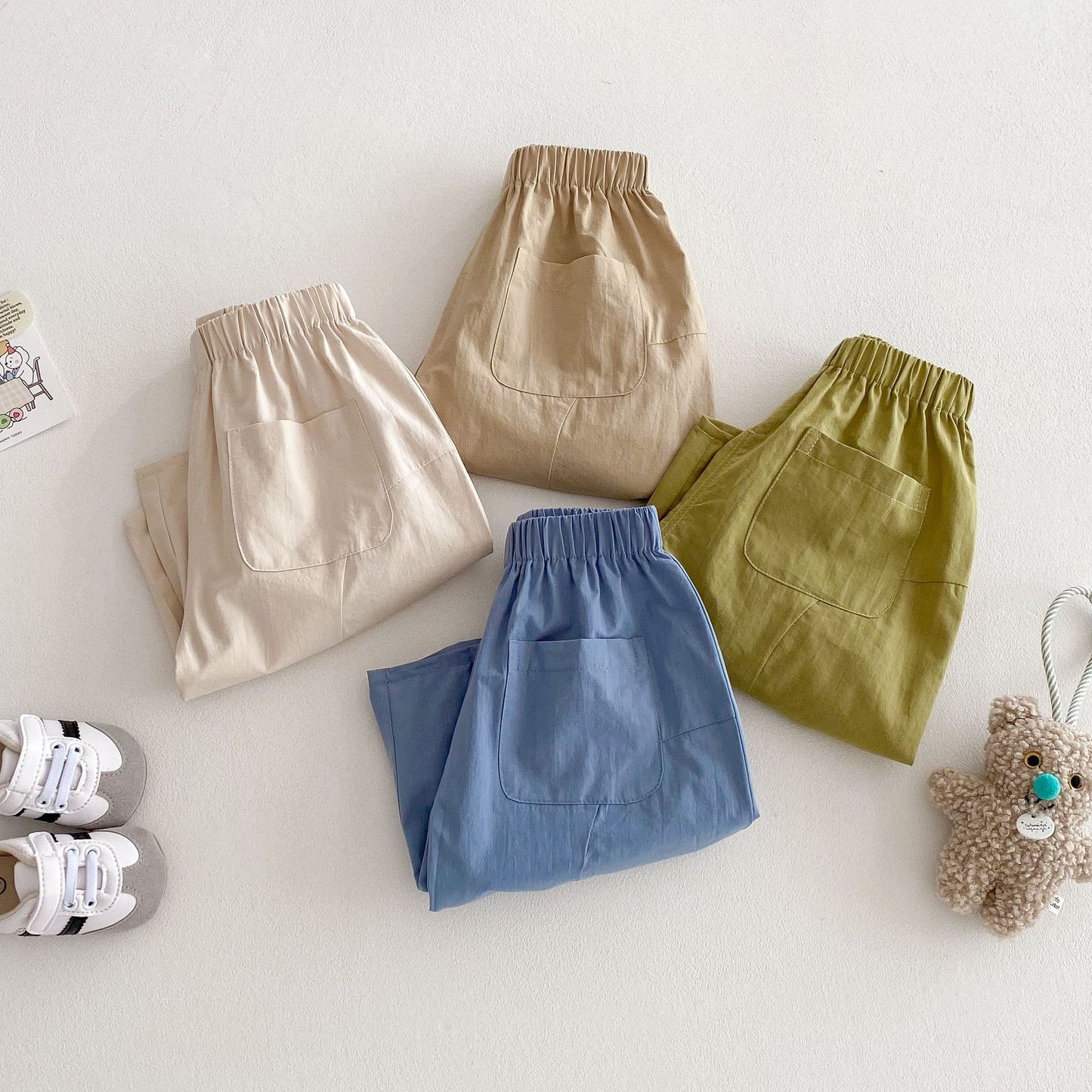 【BABY&KID】夏新作 ベーシック無地パンツSK081301