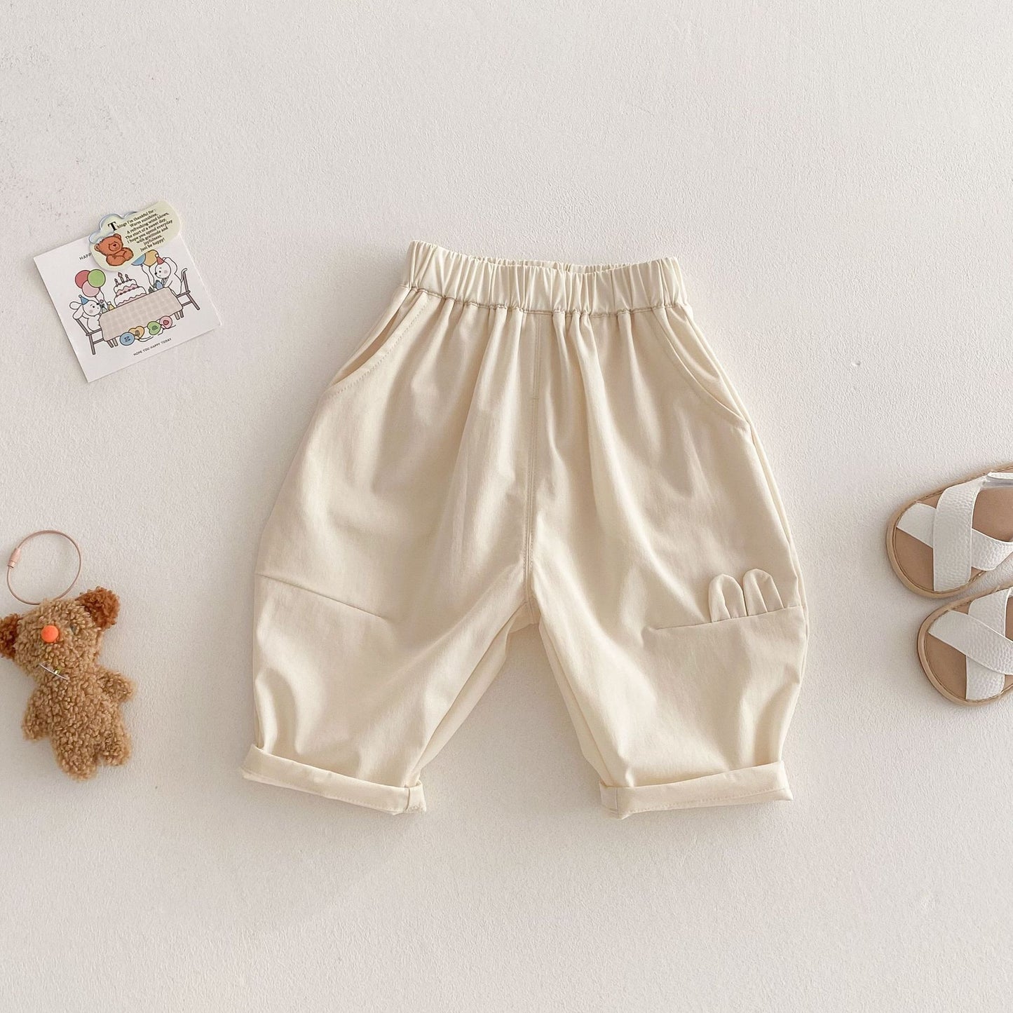 【BABY&KID】夏新作 パステルカラールーズパンツSK062319
