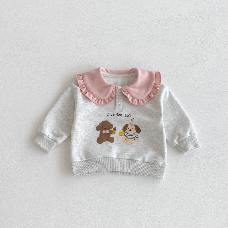 【BABY&KID】わんこプリントセットアップSK092702