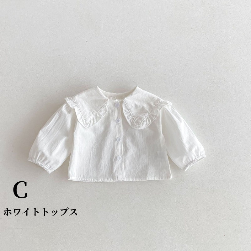 【BABY】うさぎサロペット、ベビーブラウスSK100329