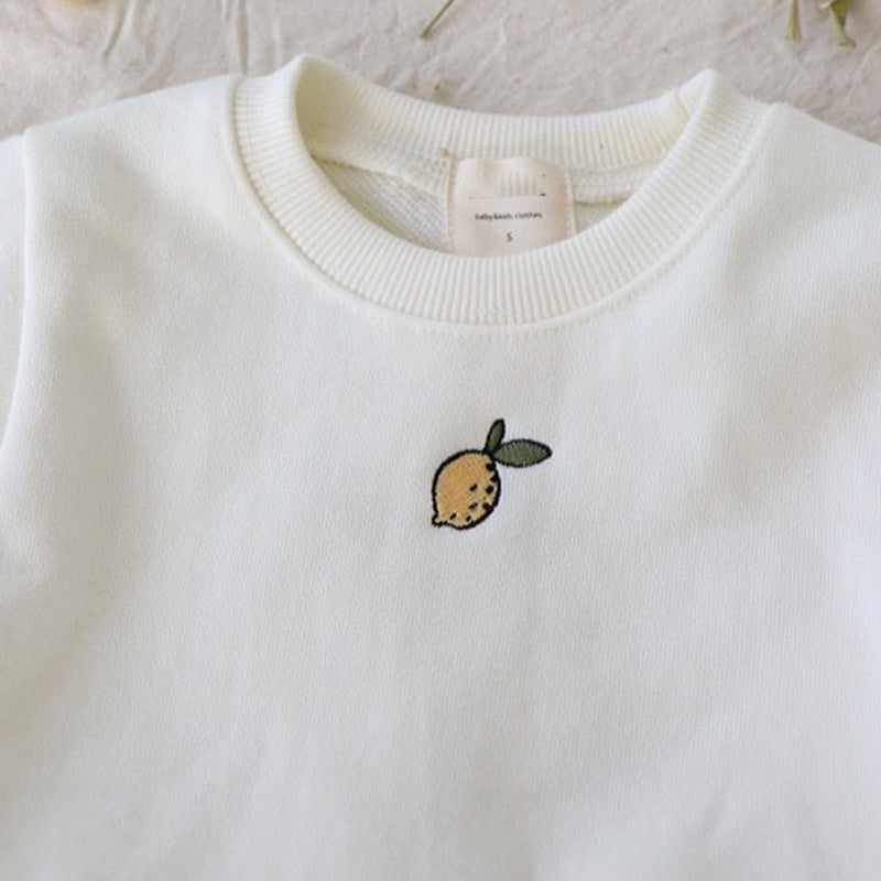 【BABY】洋ナシ刺繍ロンパースSK100723