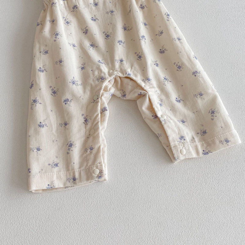 【BABY】小花柄サロペット&ソフトTシャツSK100729